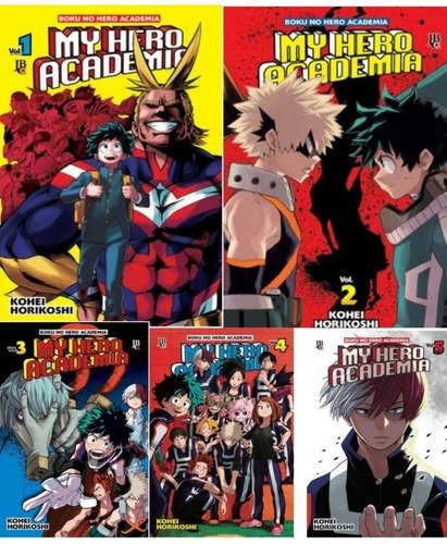 Livro Kit My Hero Academia Vol. 1 Ao 5